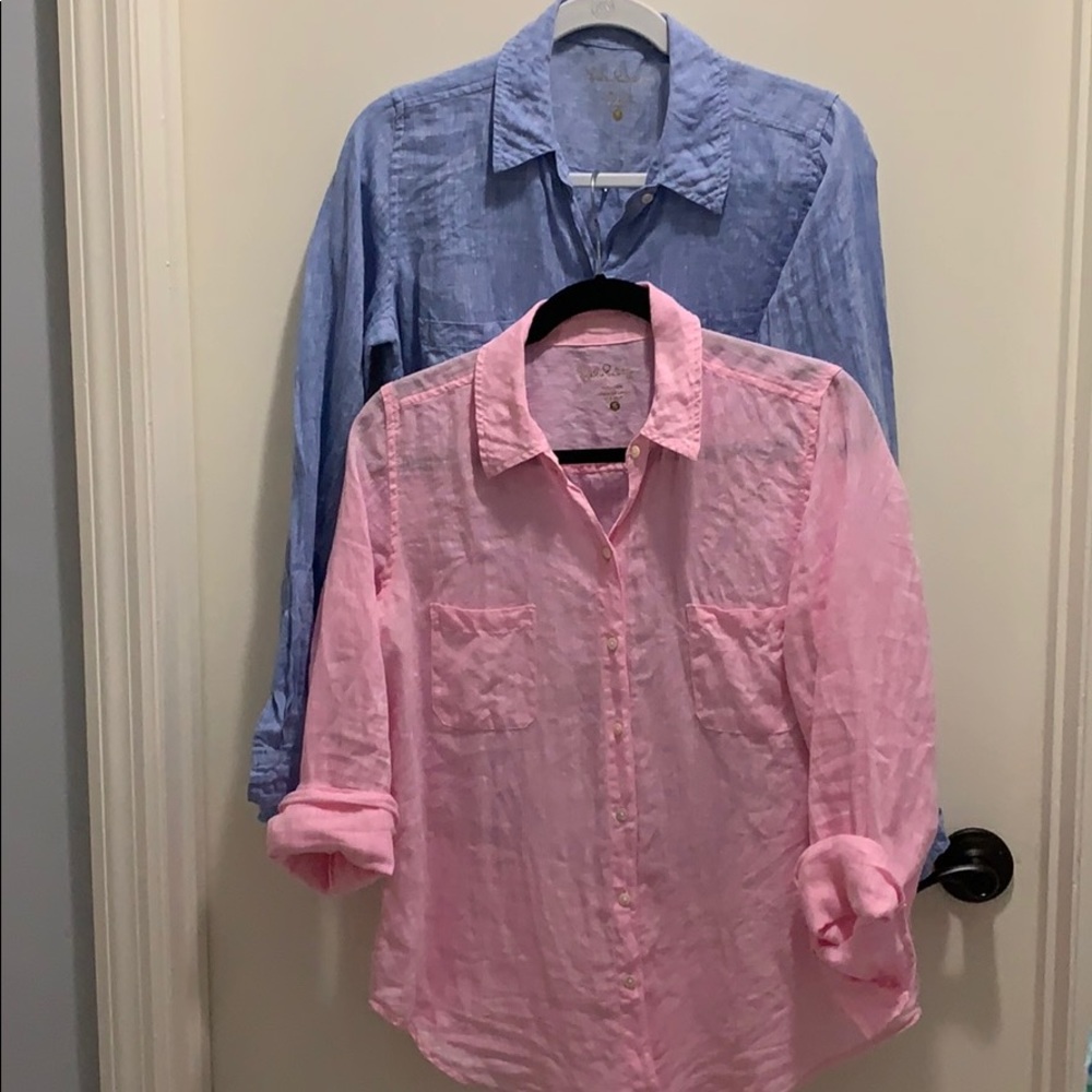 Sea view linen tops